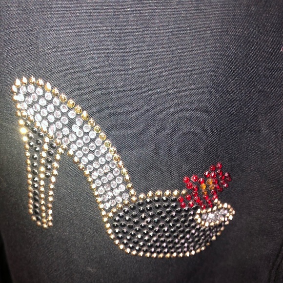 Bling Button Up• High Heels - Rhinestones, Women’s Medium - Picture 11 of 11